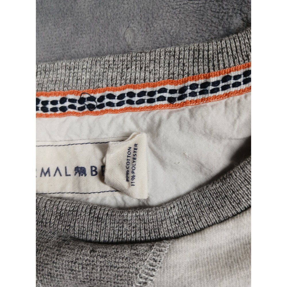 The Normal Brand Mens Crewneck Sweatshirt Gray Heather V-Stitch Pullover Size M - Picture 3 of 5